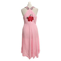 Odd Molly Dress in pink with embroidery