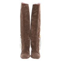 Moschino Cheap And Chic Boots Suede in Ochre
