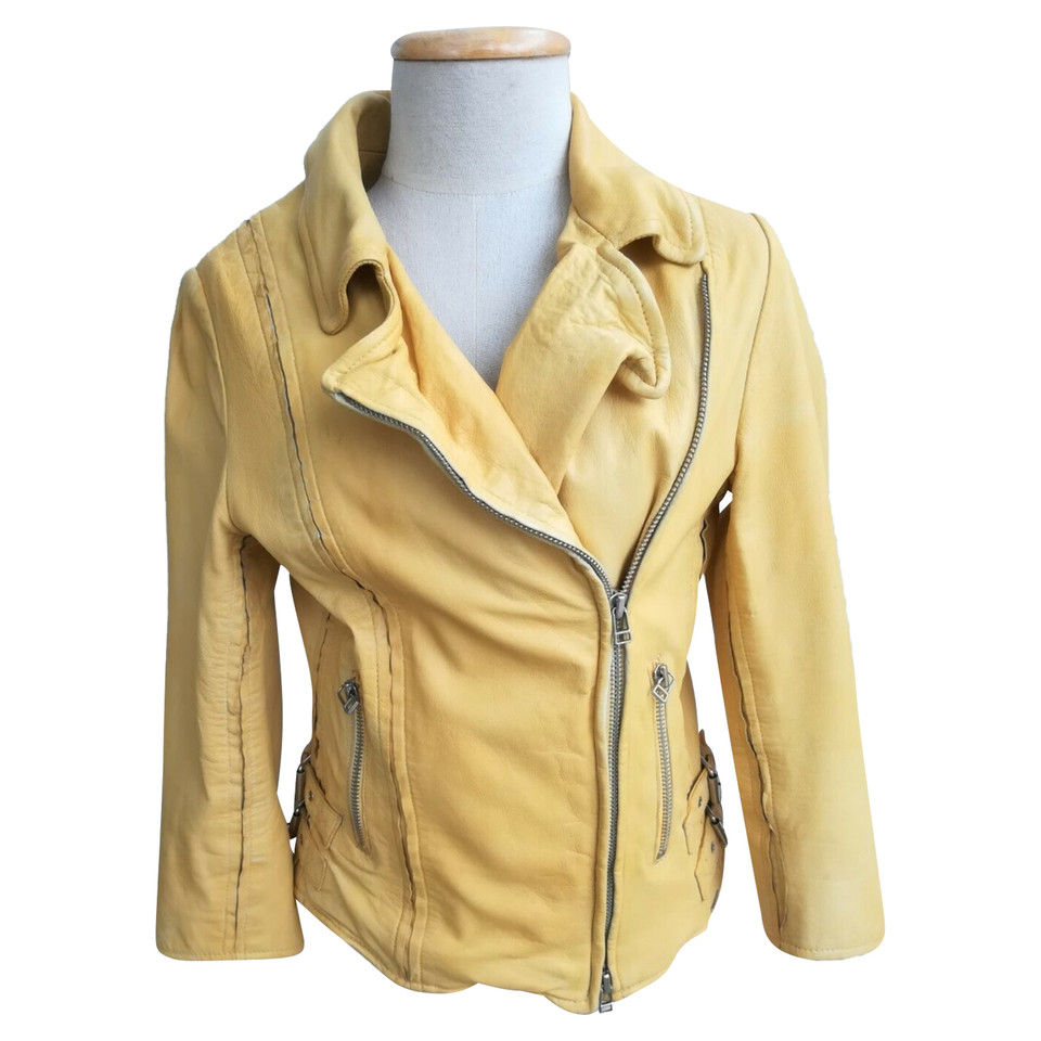Ibana Jacket/Coat Leather in Yellow