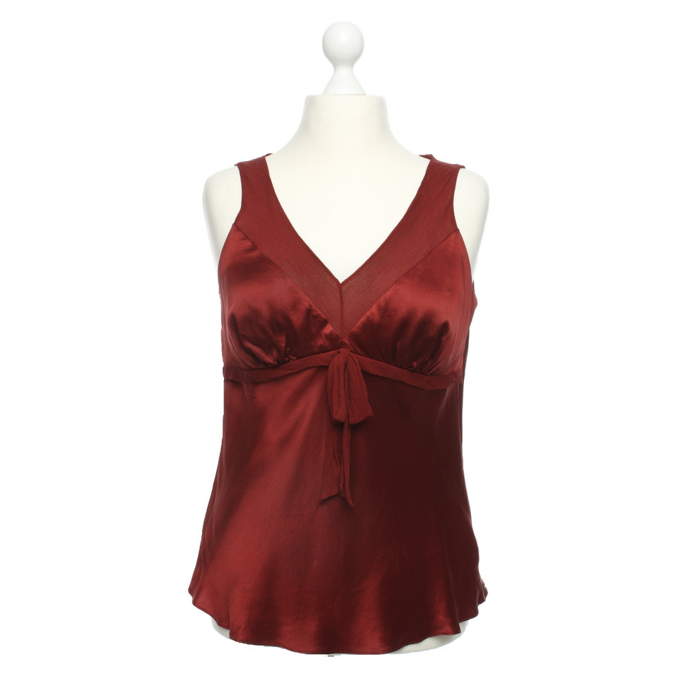 Luisa Spagnoli Top Silk in Red