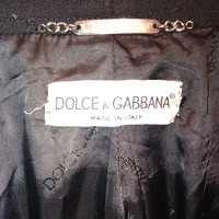 Dolce & Gabbana Giacca blazer con pelliccia di visone