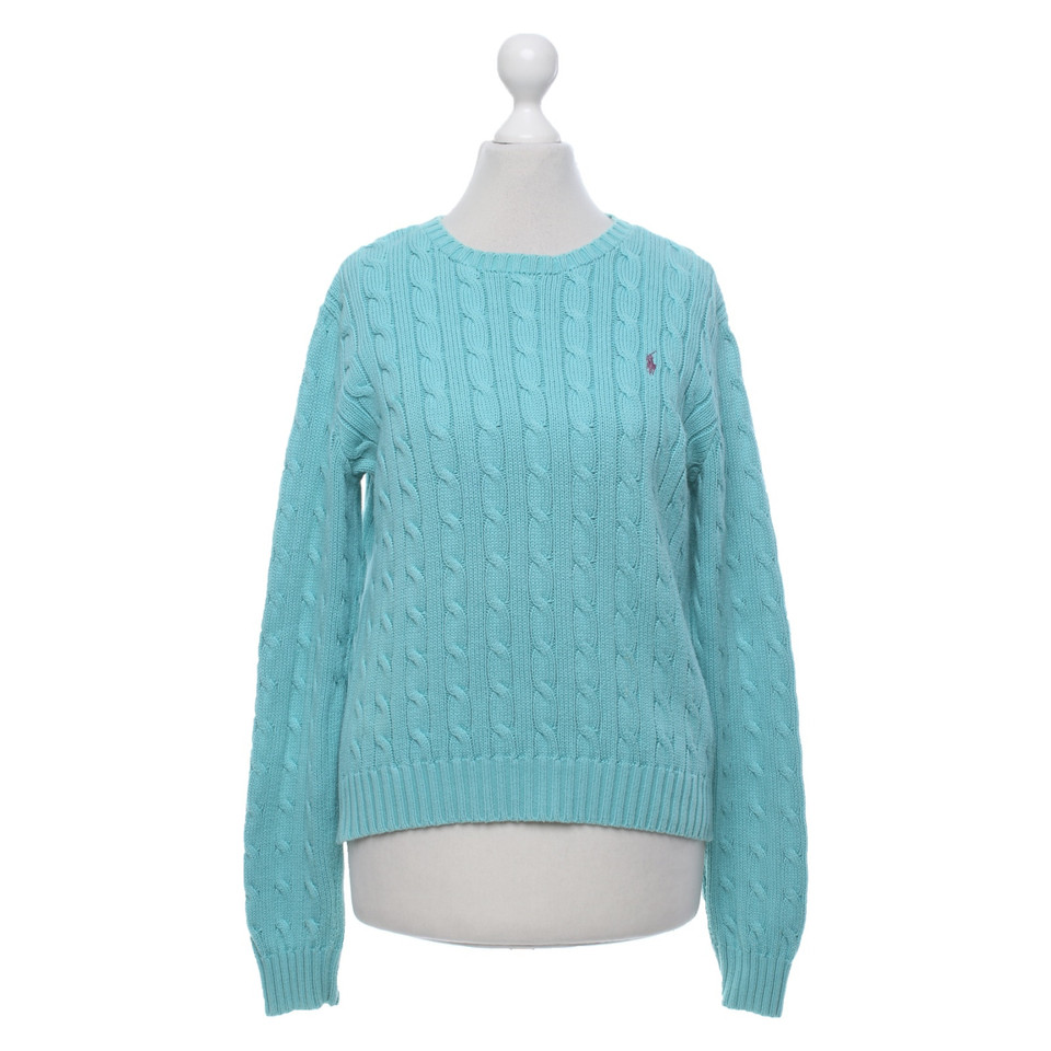 Ralph Lauren Top en Coton en Turquoise