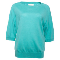 Dries Van Noten Top en Laine en Turquoise