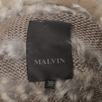 Other Designer Malvin - cardigan with fur trim