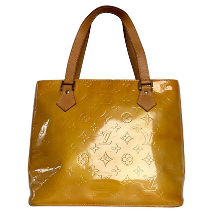 Louis Vuitton Houston in Pelle verniciata in Giallo