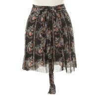 Isabel Marant Etoile Wrap-around skirt with flower pattern 