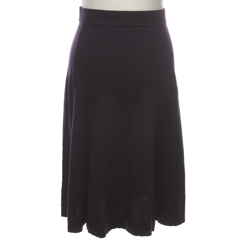 Cos Skirt Wool in Violet