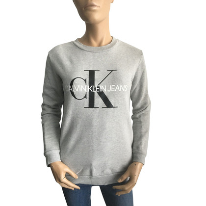 Calvin Klein Top Cotton in Grey