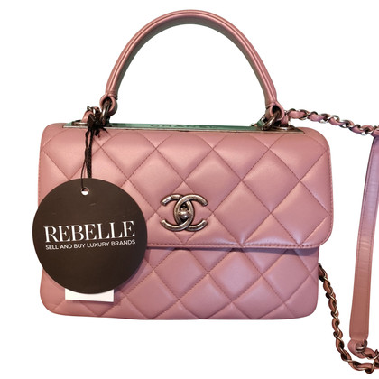 Chanel Trendy Top Handel aus Leder in Rosa / Pink