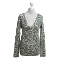 Equipment Cashmere sweater with leopard pattern
