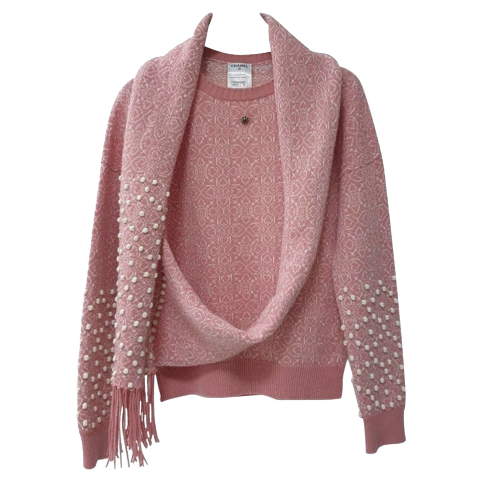 Chanel Suit Cashmere in Pink