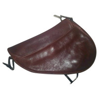 Christian Dior Saddle Bag aus Leder in Braun