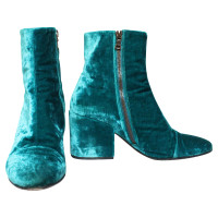 Dries Van Noten Ankle boots Canvas in Turquoise