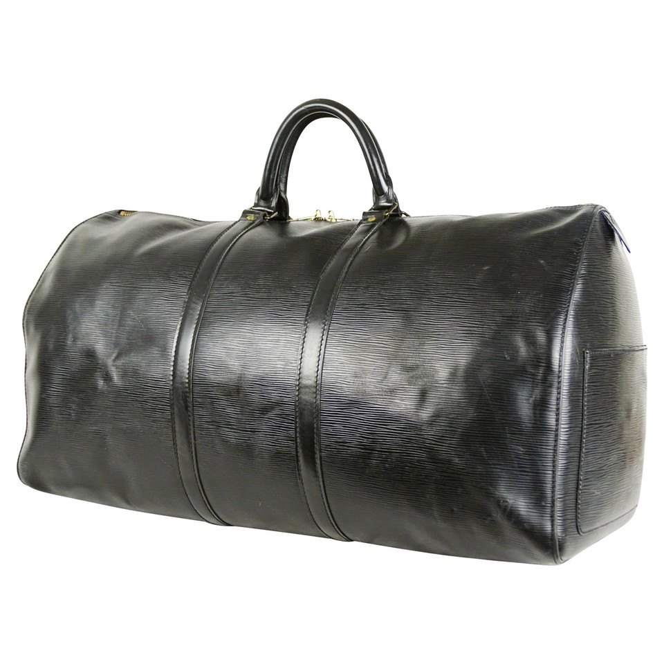 Louis Vuitton Keepall 55 Leather in Black