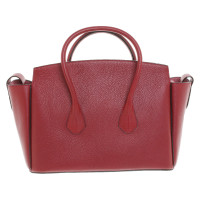 Bally Handtasche aus Leder in Rot