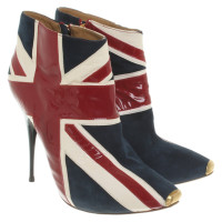 Mc Q Alexander Mc Queen Multicolored leather ankle boots