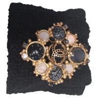 Chanel Tweed cuff with a detachable brooch