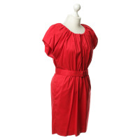 Hugo Boss Red dress with Tailliengürtel