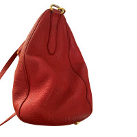Prada Handbag Leather in Red