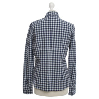 Van Laack Blouse with checked pattern