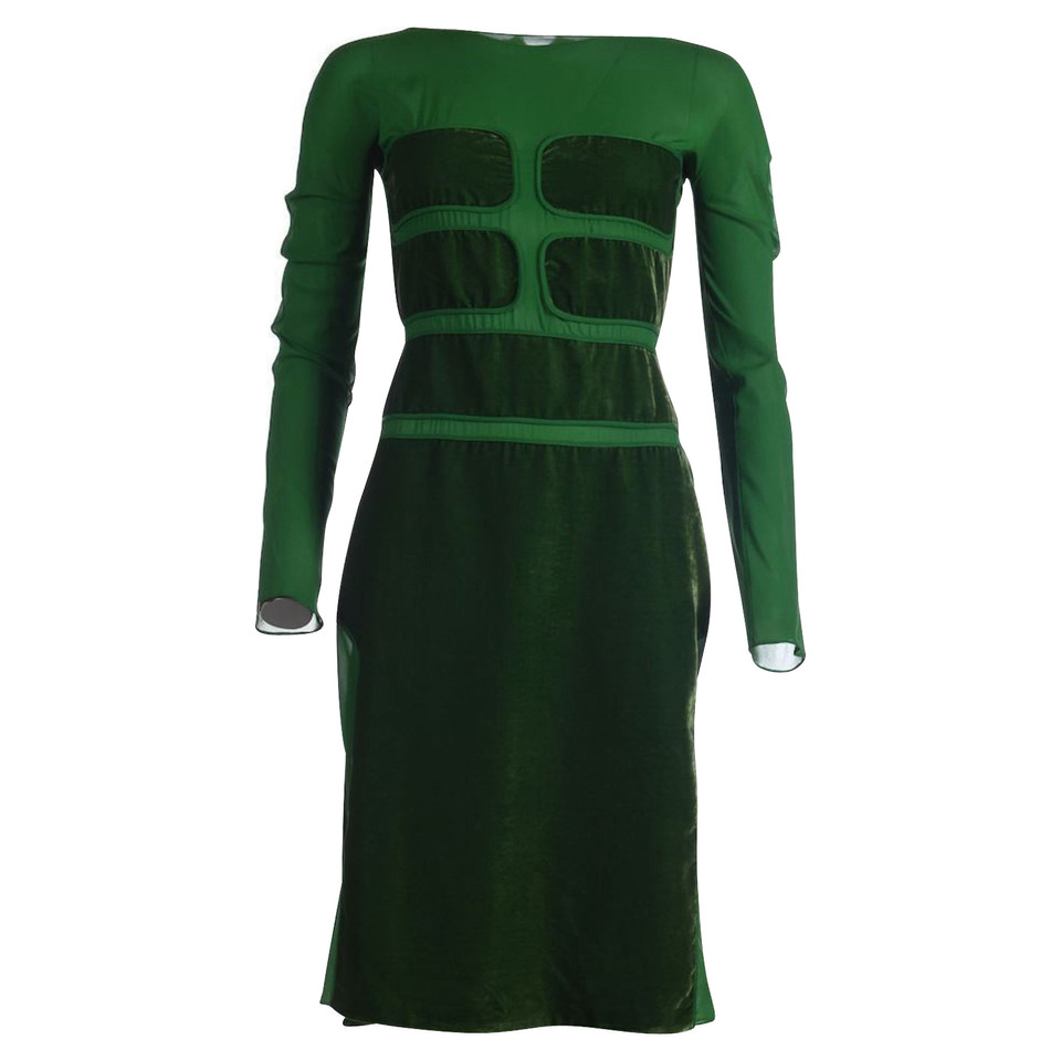 Tom Ford Fluwelen jurk in het groen