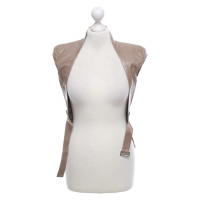 Plein Sud Gilet en Cuir en Beige