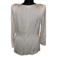Laurèl Silk blouse with waterfall neck