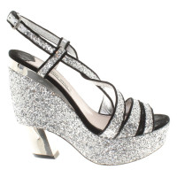 Miu Miu Silver-colored sandals