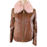 Bogner Jacke/Mantel aus Leder in Braun