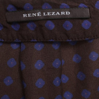 René Lezard Zijden blouse met punten