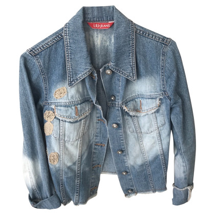 Liu Jo Jacket/Coat Jeans fabric in Turquoise