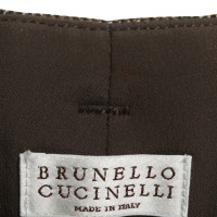 Brunello Cucinelli Geruite broek in Bruin