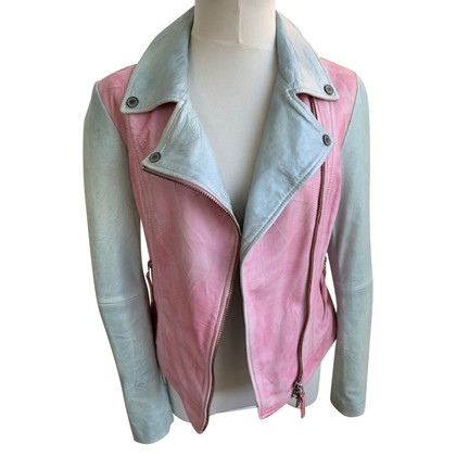 Montgomery C.P. Company Jacke/Mantel aus Leder in Rosa / Pink