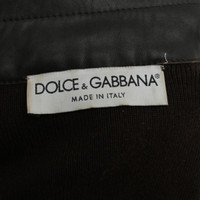 Dolce & Gabbana Maglia con dettagli in pelle