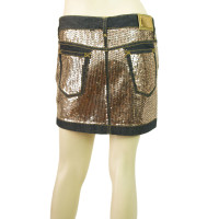 Dolce & Gabbana D & G Denim Skirt w. Paillettes Sz 40