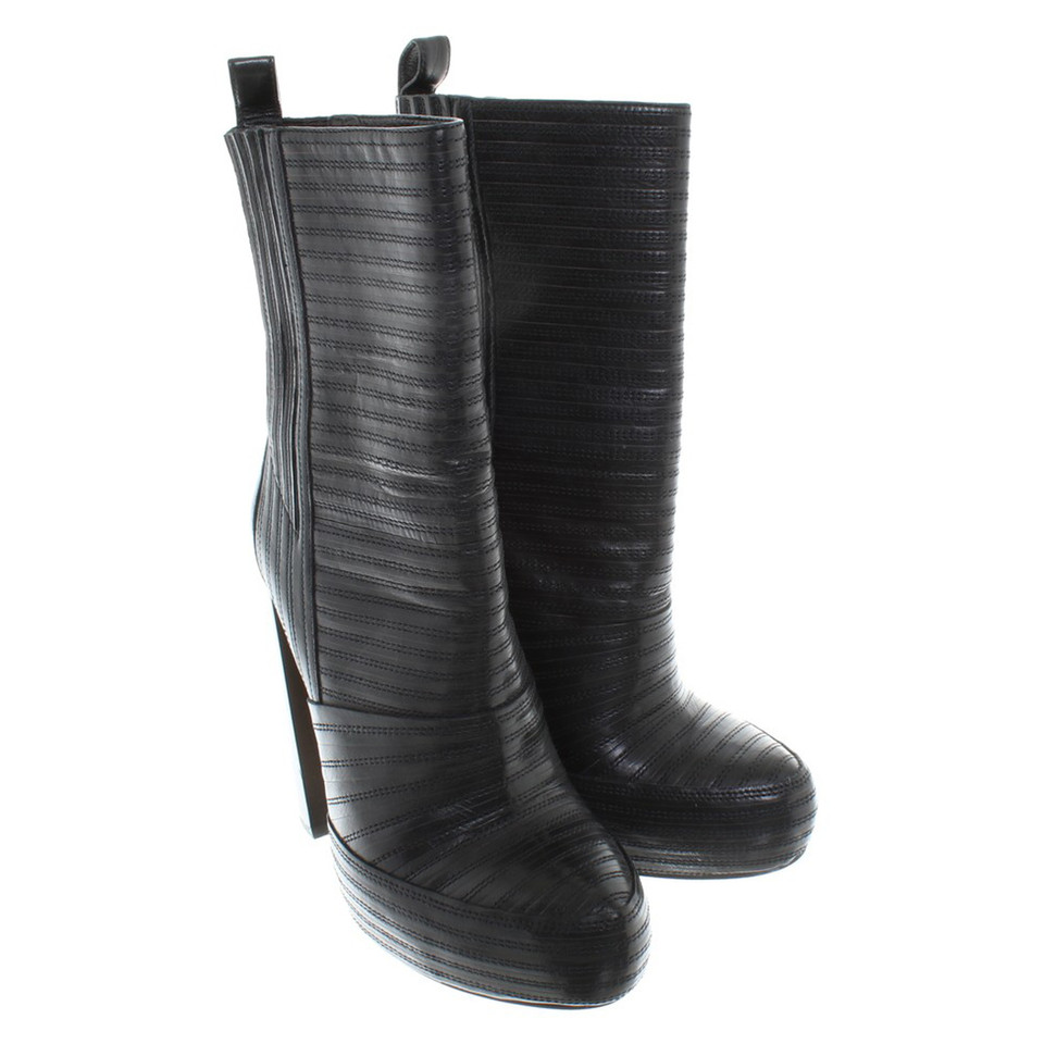 Alexander Wang Plateau Leather Ankle Boots