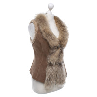 Vent Couvert Vest Leather in Brown
