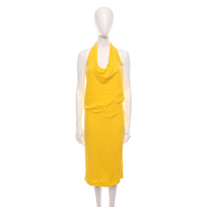 Alberta Ferretti Dress Silk in Yellow