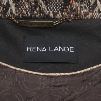 Rena Lange manteau court avec motif diamant