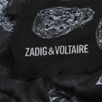 Zadig & Voltaire Schal/Tuch aus Viskose in Schwarz