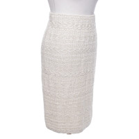St. John skirt in cream / white
