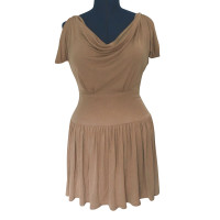 Catherine Malandrino Silk dress in ocher