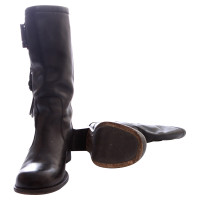 Barbara Bui Black leather boots