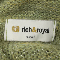 Rich & Royal Roll collar sweater in green