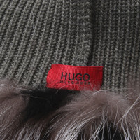 Hugo Boss Mütze mit Pelzbesatz