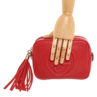 Gucci Soho Disco Bag aus Leder in Rot