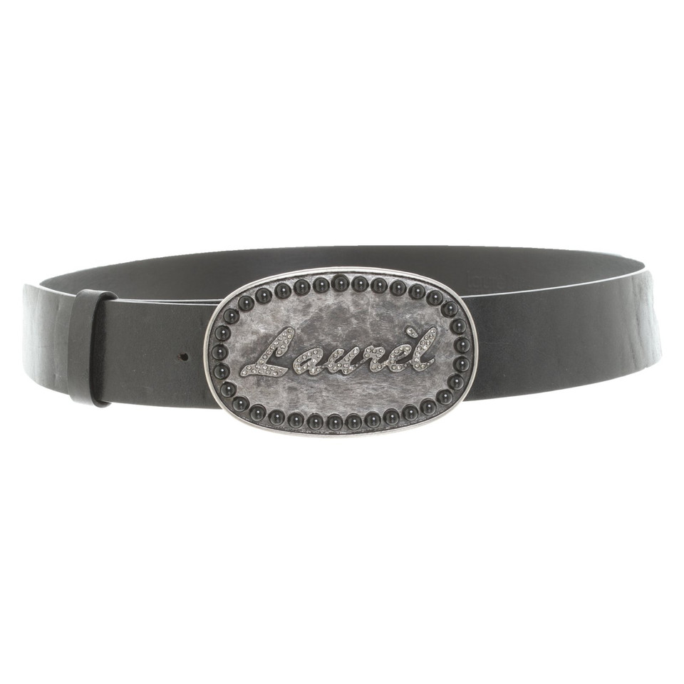 Laurèl Belt Leather in Black