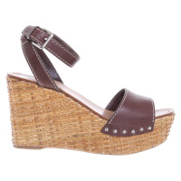 Prada Sandals Leather in Brown