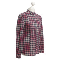 0039 Italy Blouse with plaid pattern
