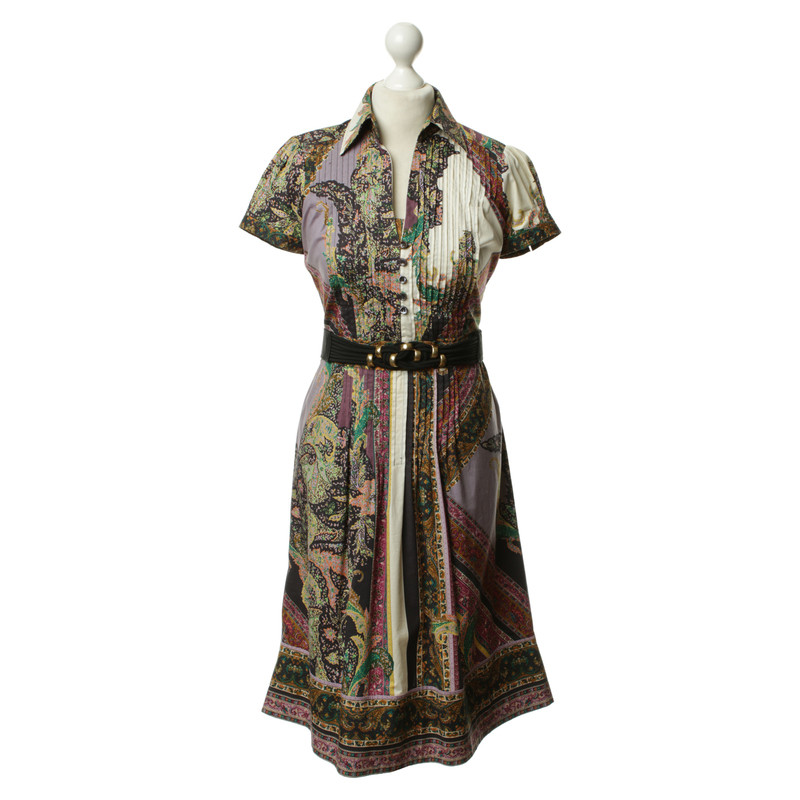 Etro Kleid mit buntem Muster